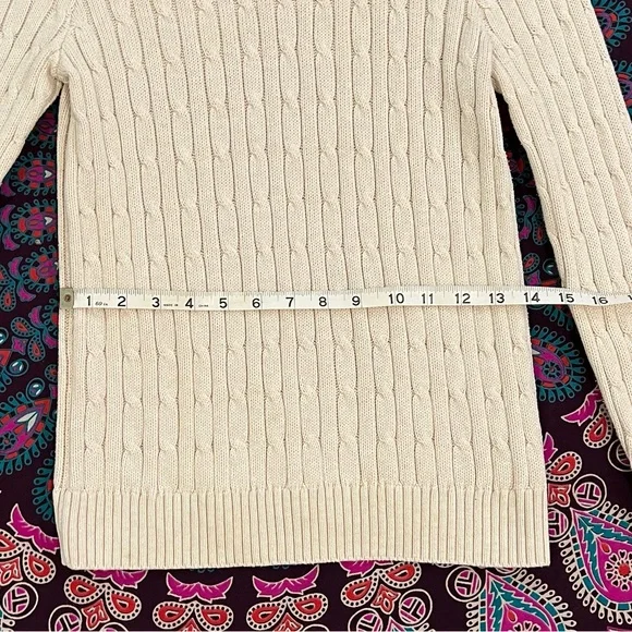 Jeanne Pierre Cable-Knit Sweater - Cream - Picture 6 of 7